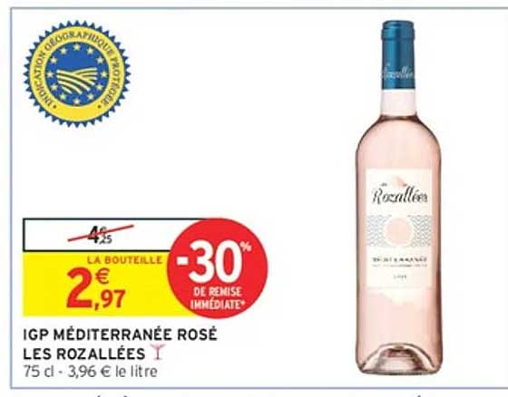 IGP MÉDITERRANÉE ROSÉ LES ROZALLÉES