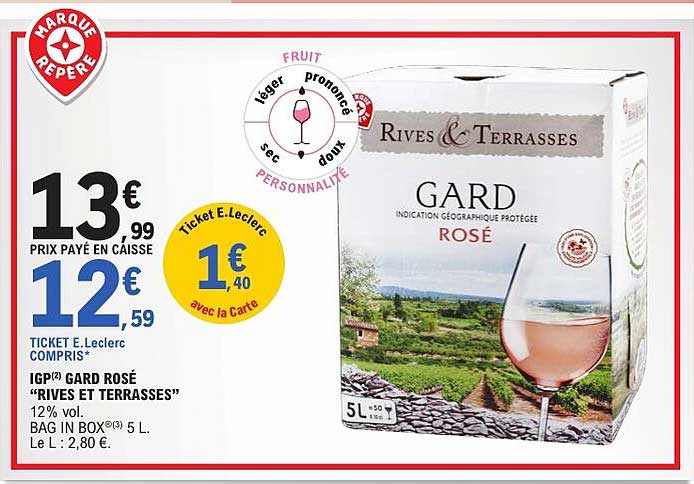 IGP(2) GARD ROSÉ “RIVES ET TERRASSES”