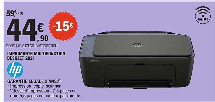 IMPRIMANTE MULTIFONCTION DESKJET 2921