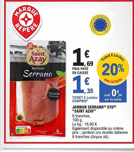 JAMBON SERRANO « SAINT AZAY »