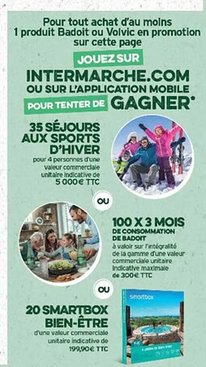 Jouez sur INTERMARCHE.COM ou sur l'application mobile pour tenter de gagner*
