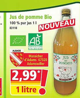 Jus de pomme Bio