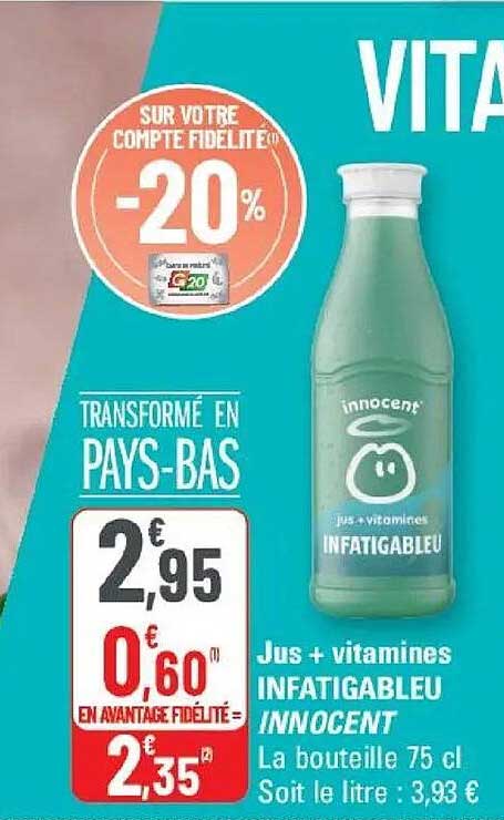 Jus + vitamines INFATIGABLEU INNOCENT