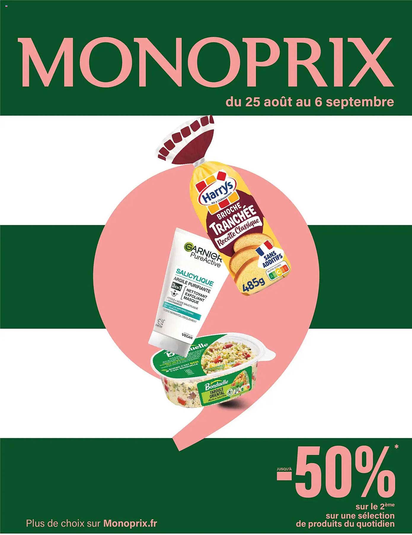 Jusqu’à -50% sur le 2ème sur une sélection de produits du quotidien