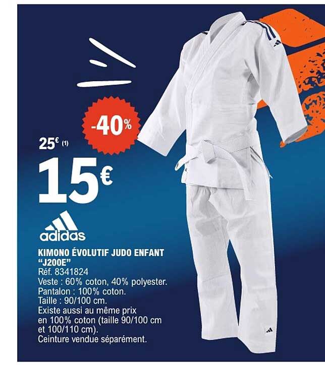 KIMONO ÉVOLUTIF JUDO ENFANT “J200E”