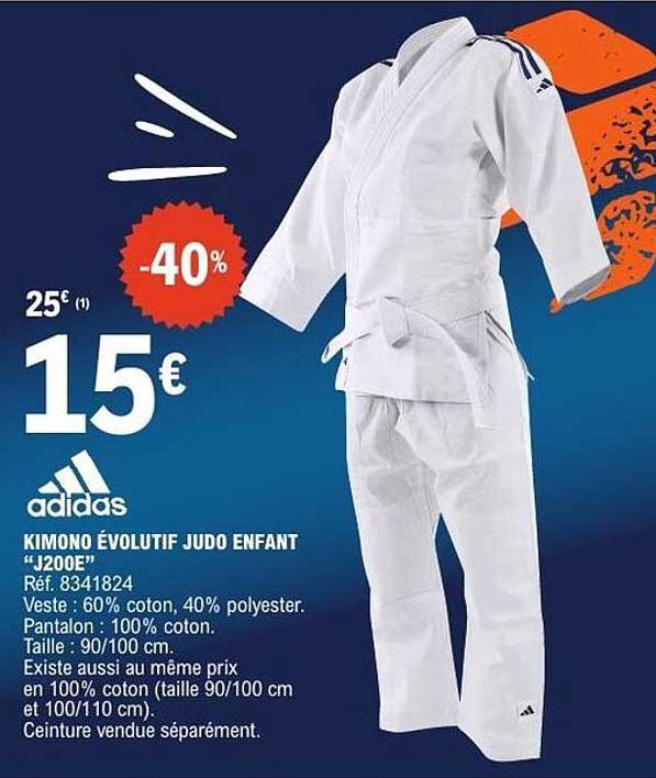 KIMONO ÉVOLUTIF JUDO ENFANT "J200E"