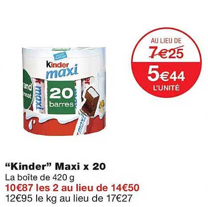 “Kinder” Maxi x 20