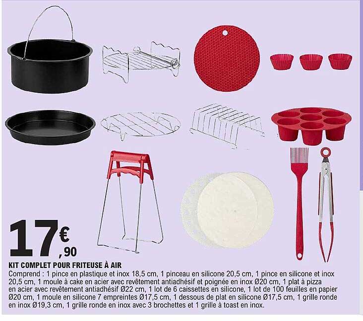 KIT COMPLET POUR FRITEUSE À AIR