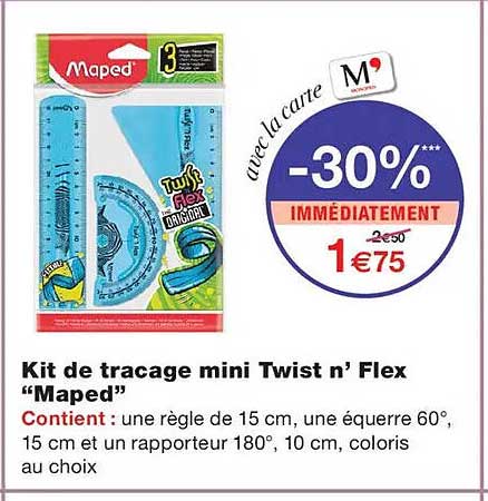 Kit de traçage mini Twist n’ Flex “Maped”