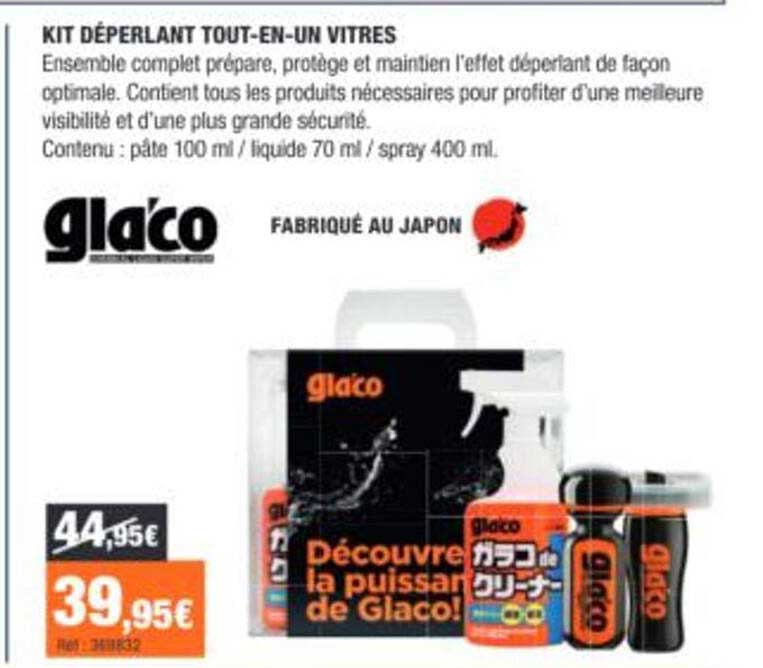 KIT DÉPERLANT TOUT-EN-UN VITRES