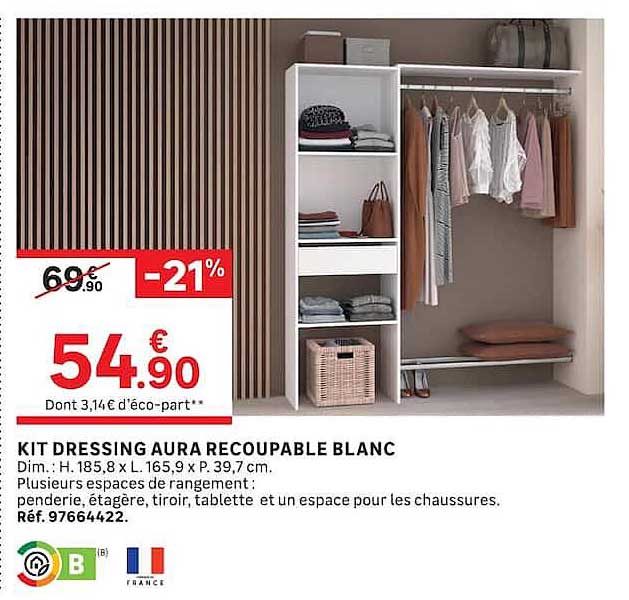 KIT DRESSING AURA RECOUPABLE BLANC