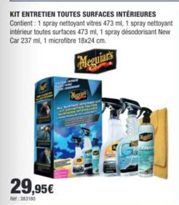 KIT ENTRETIEN TOUTES SURFACES INTÉRIEURES