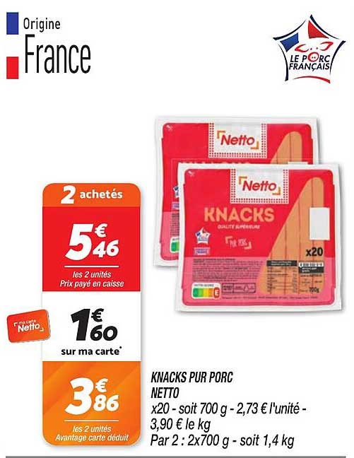 KNACKS PUR PORC NETTO