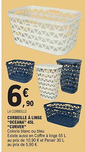 LA CORBEILLE CORBEILLE À LINGE “OCEANA” 45L “CURVER”