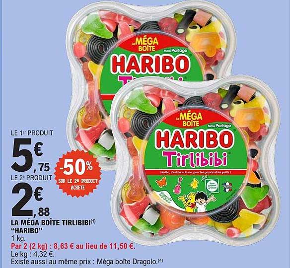 LA MÉGA BOÎTE TIRLIBIBI(1) “HARIBO”