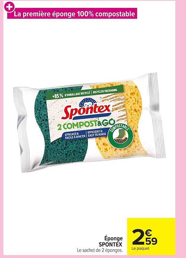 La première éponge 100% compostable