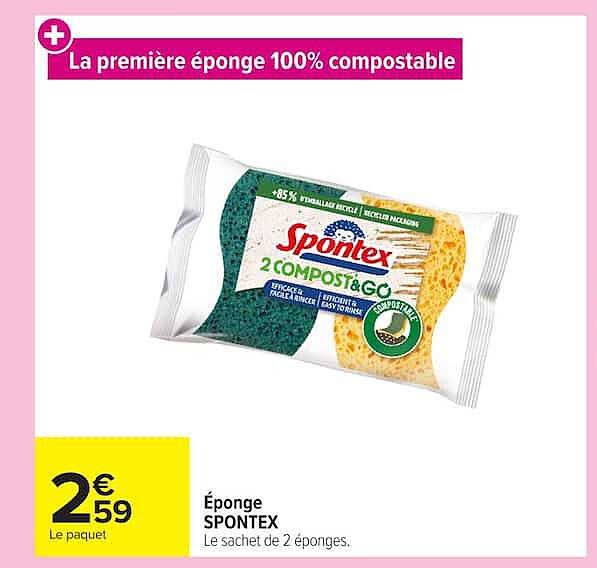 La première éponge 100% compostable