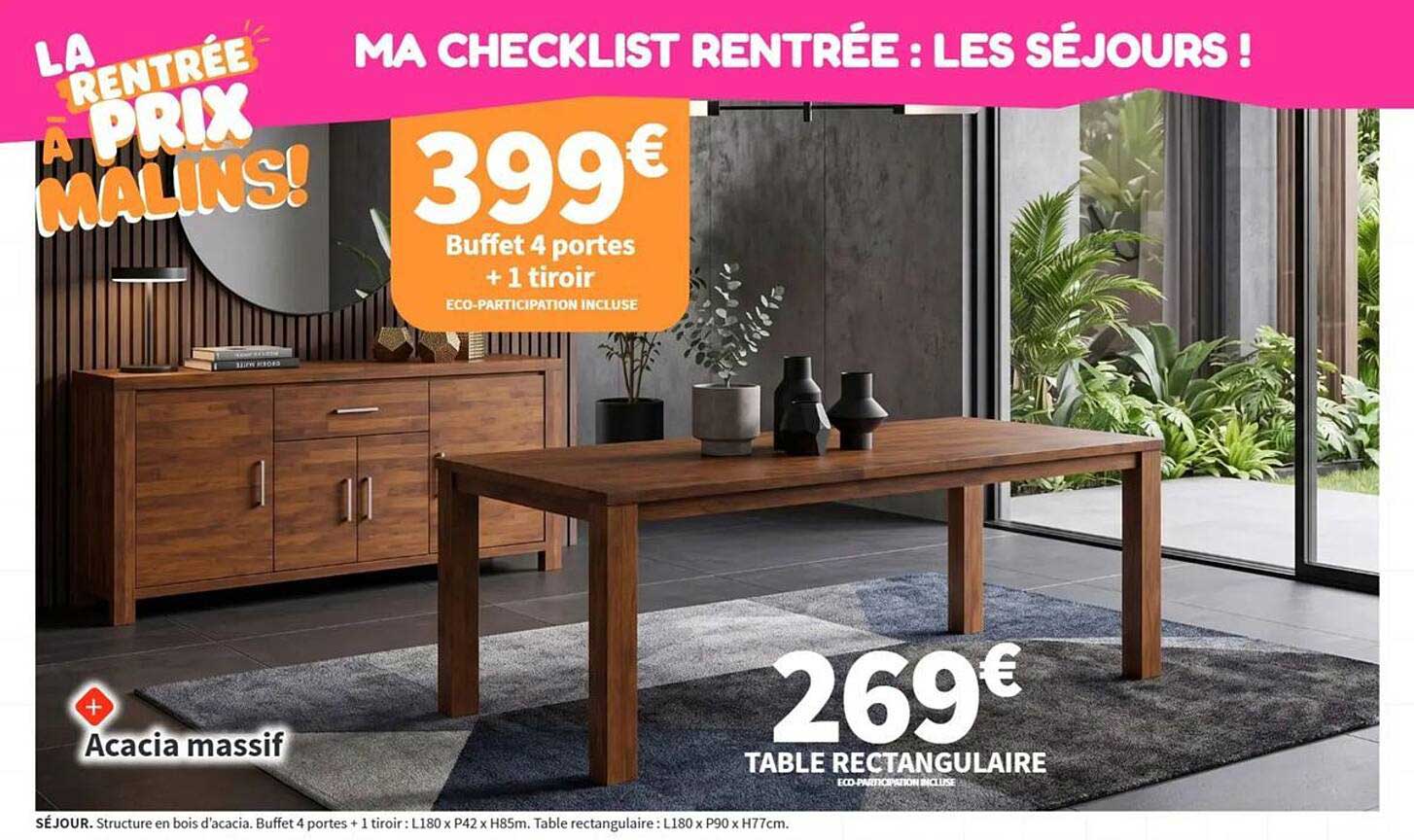 LA RENTRÉE À PRIX MALINS!