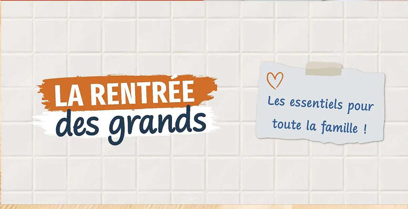 LA RENTRÉE des grands