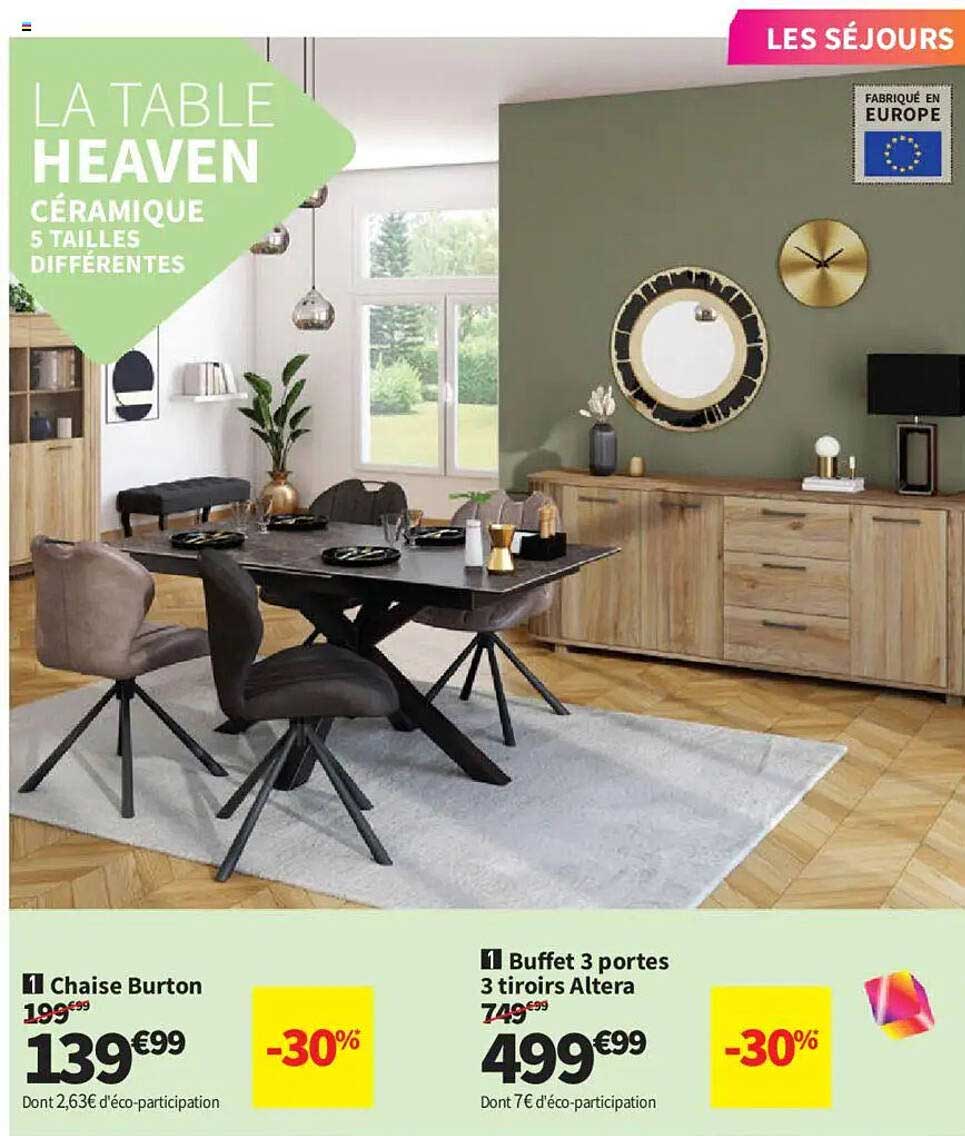 LA TABLE HEAVEN CÉRAMIQUE 5 TAILLES DIFFERENTES