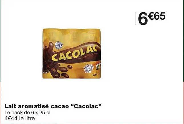 Lait aromatisé cacao “Cacolac”