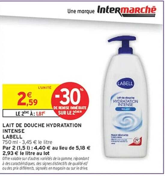 LAIT DE DOUCHE HYDRATATION INTENSE LABELL