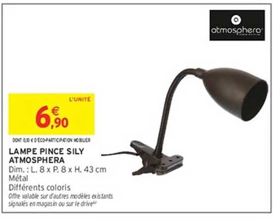 LAMPE PINCE SILY ATMOSPHERA