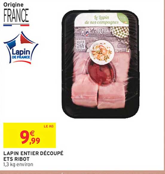 LAPIN ENTIER DÉCOUPÉ ETS RIBOT