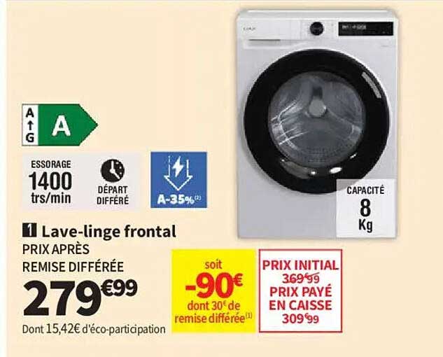 Lave-linge frontal