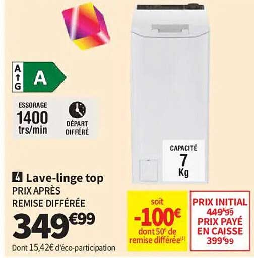 Lave-linge top