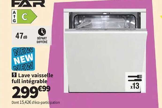 Lave vaisselle full intégrable