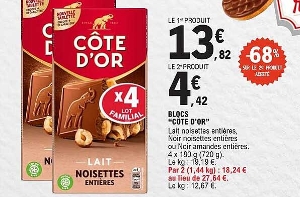 LE 1er PRODUIT 13,82€ LE 2e PRODUIT 4€ 42 -68% SUR LE 2e PRODUIT ACHETÉ
