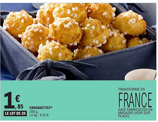 LE LOT DE 20 CHOUQUETTES