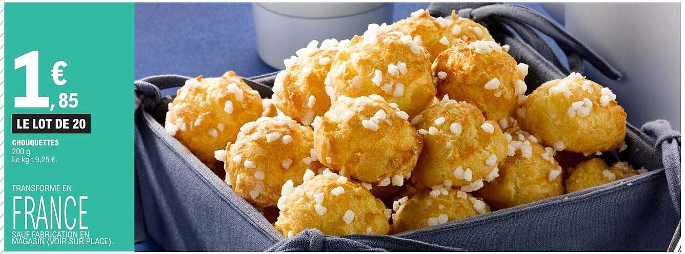 LE LOT DE 20 CHOUQUETTES