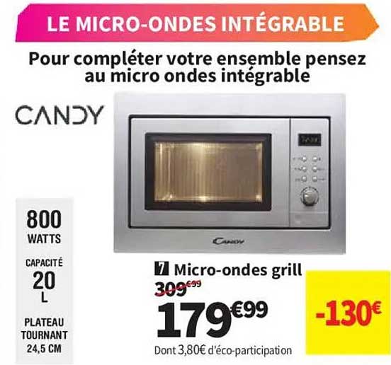 LE MICRO-ONDES INTÉGRABLE