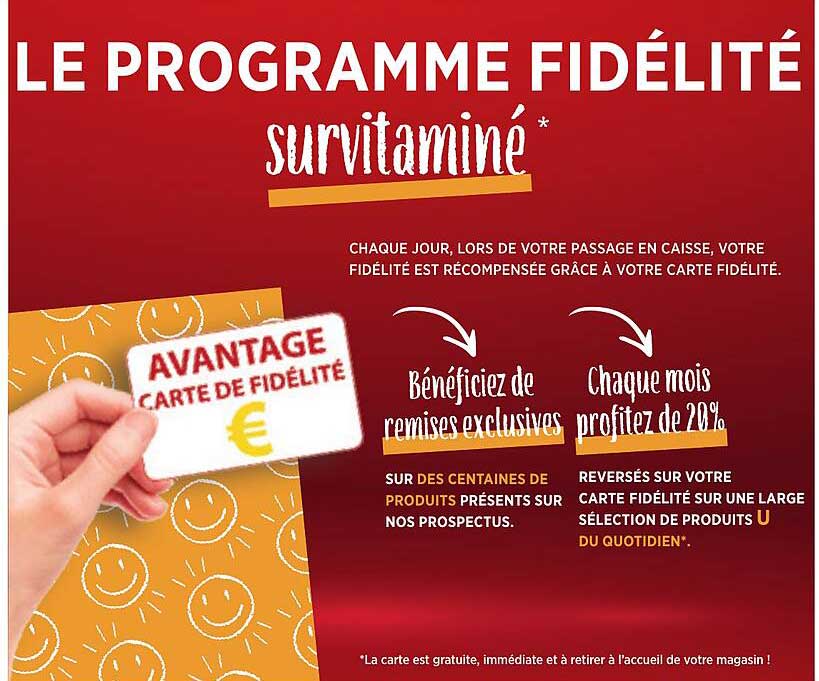 LE PROGRAMME FIDÉLITÉ survivitaminé*