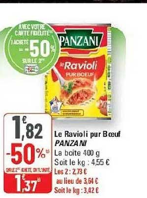 Le Ravioli pur Bœuf PANZANI
