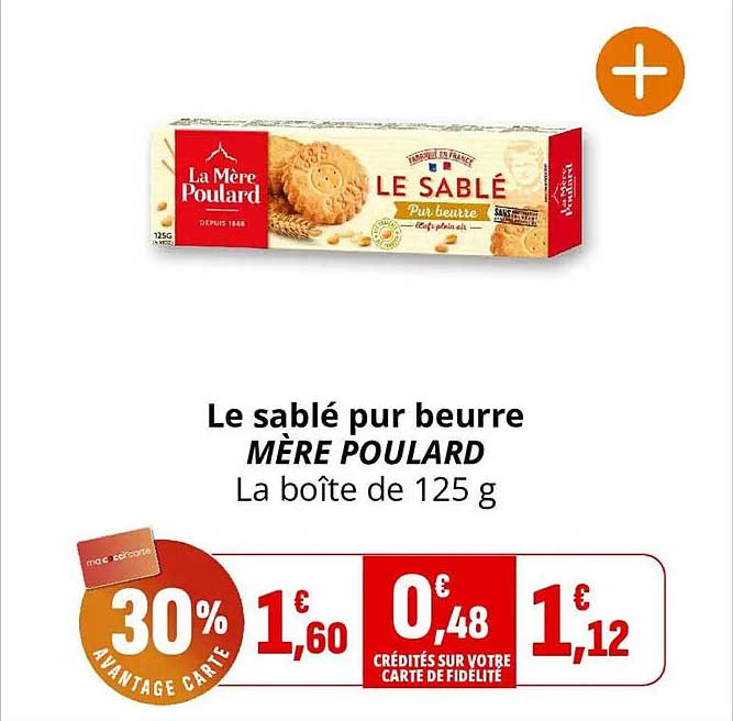 Le sablé pur beurre MÈRE POULARD La boîte de 125 g