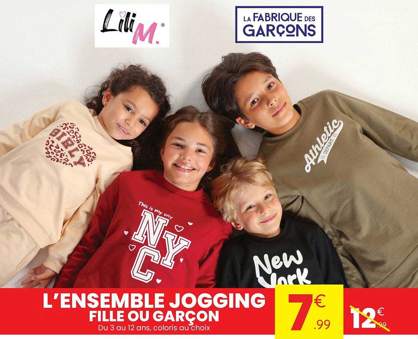 L’ENSEMBLE JOGGING FILLE OU GARÇON