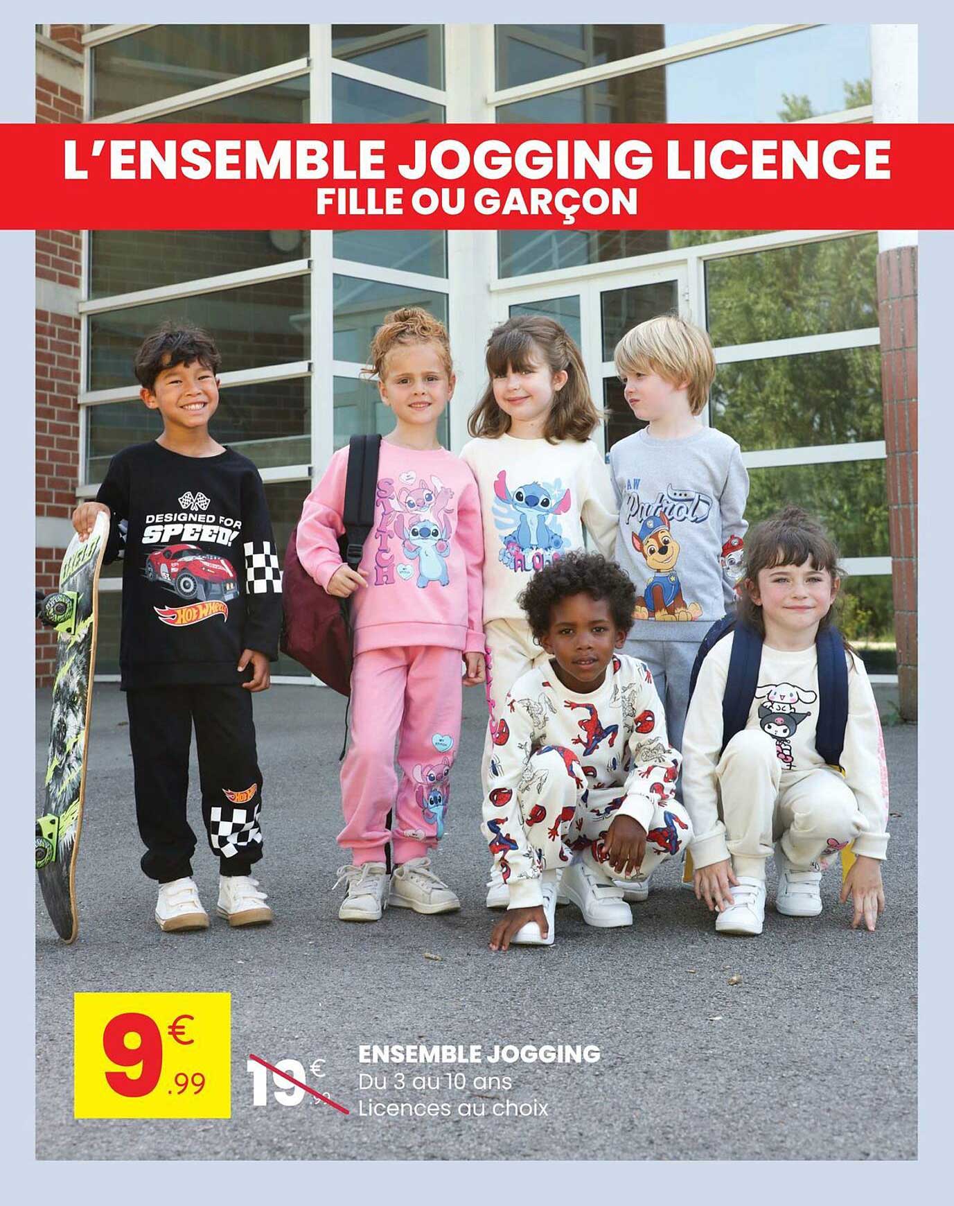 L’ENSEMBLE JOGGING LICENCE FILLE OU GARÇON