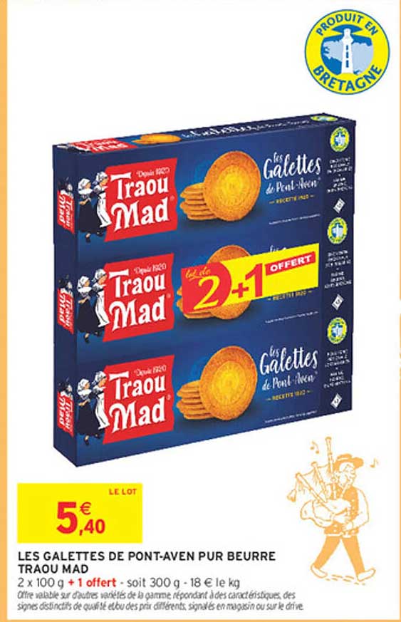 LES GALETTES DE PONT-AVEN PUR BEURRE TRAOU MAD