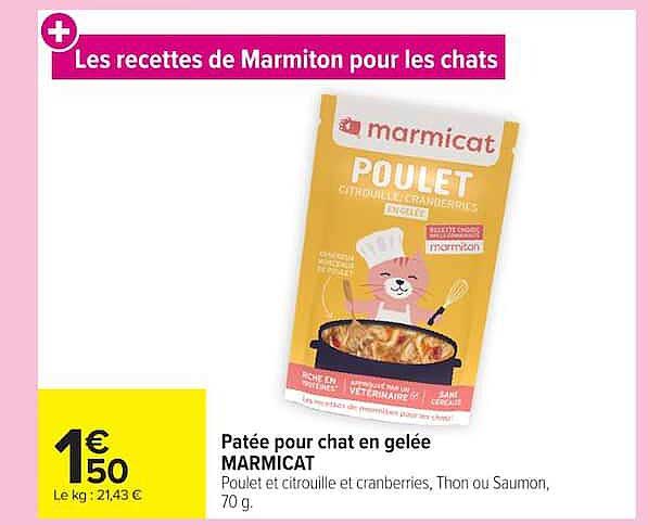 Les recettes de Marmiton pour les chats