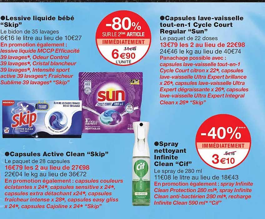 Lessive liquide bébé "Skip"