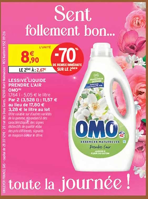 LESSIVE LIQUIDE PRENDRE L'AIR OMO