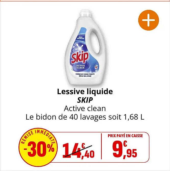 Lessive liquide SKIP Active clean