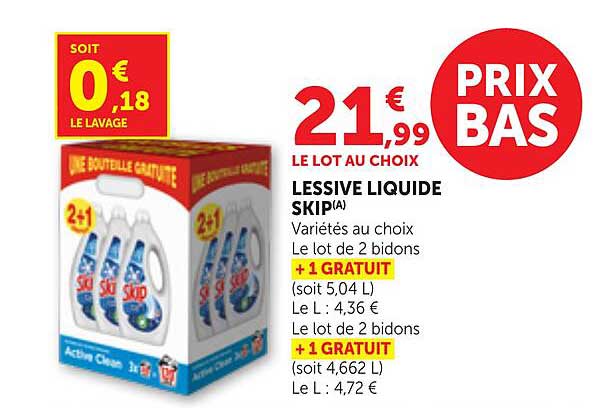 LESSIVE LIQUIDE SKIP(A)