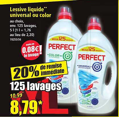 Lessive liquide** universal ou color
