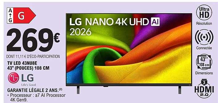 LG NANO 4K UHD AI 2026