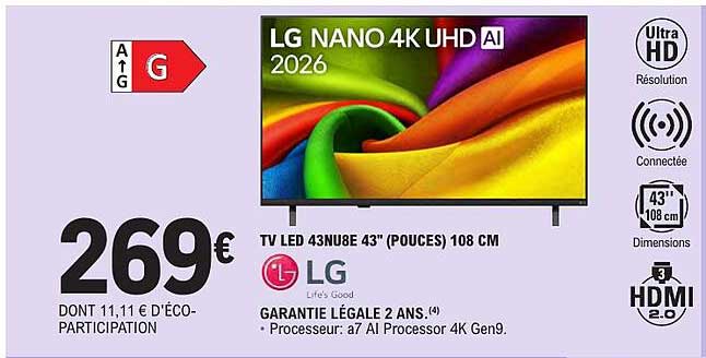 LG NANO 4K UHD AI 2026