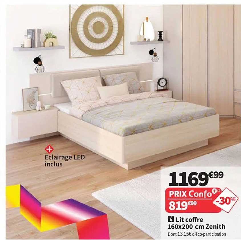 Lit coffre 160x200 cm Zenith